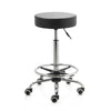 ZenGrowth Tabouret Black with Foot Ring and Chrome Frame