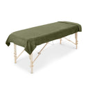 ZenGrowth Serenza microvezel massage handdoek 100 x 220cm olijfgroen donker