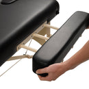 ZENGROWTH Massagetafel Belverde 3.0 Zwart 71cm met armsteunen