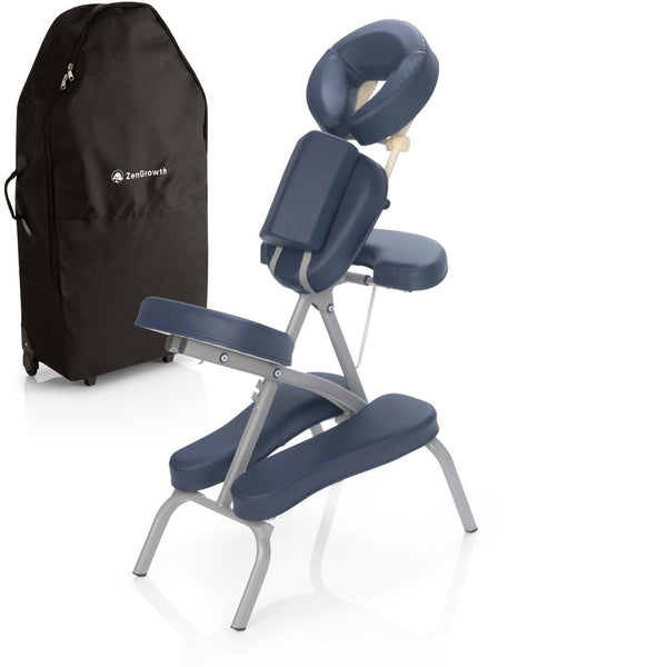 ZENGROWTH Massage Chair Valo Foldable Navy Blue