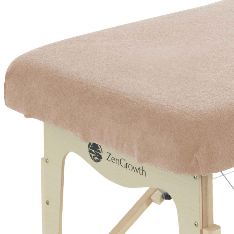 Terry Cloth Fitted Sheet for Massage Table, Gray without Face Hole