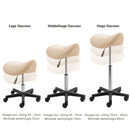 ZenGrowth Saddle Stool Beige with Plastic Frame