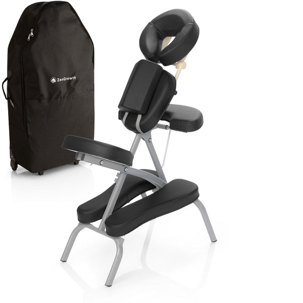 ZENGROWTH Valo Folding Massage Chair Black