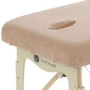 Second chance set Terrycloth Fitted Sheets Massage Table with Cutout White + Light Brown + Chocolate Brown + Light Blue