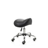 ZenGrowth Saddle Stool Black with Chrome Frame