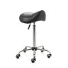 ZenGrowth Saddle Stool Black with Chrome Frame