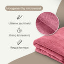 ZenGrowth Serenza microfiber massage towel 100 x 220cm blush pink