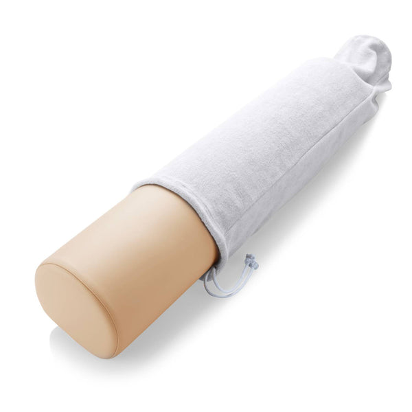 Terry Cloth Knee Roll Cover White