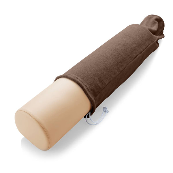 Terrycloth Knee Roll Cover Chocolate Brown