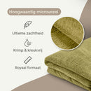 ZenGrowth Serenza microfiber massage towel 100 x 220cm light olive green