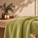 ZenGrowth Serenza microfiber massage towel 100 x 220cm light olive green