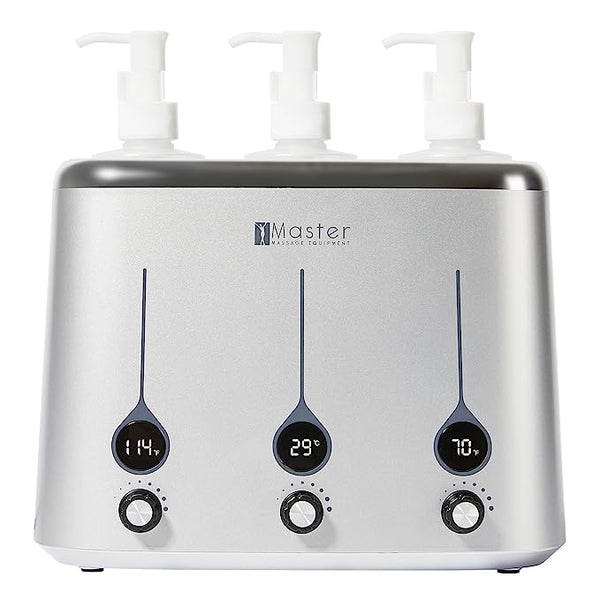 Second Chance Massage Oil Heater Gray 3 bottles