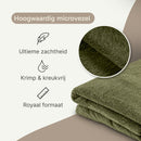 ZenGrowth Serenza microfiber massage towel 100 x 220cm dark olive green