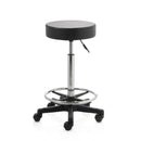 ZenGrowth Tabouret Black with Foot Ring and Plastic Frame