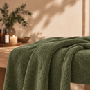 ZenGrowth Serenza microfiber massage towel 100 x 220cm dark olive green