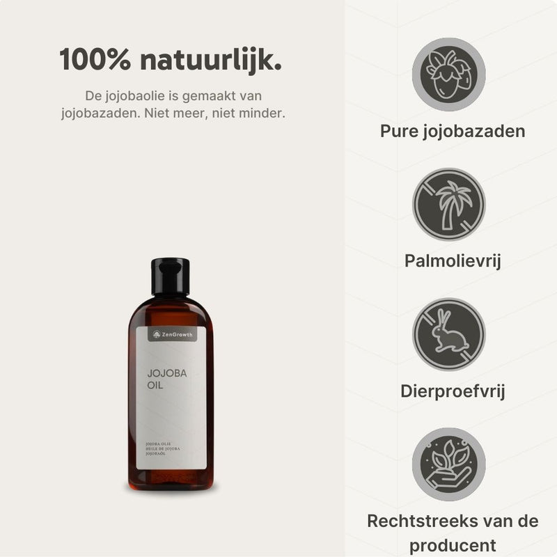 ZenGrowth 100% Cold-Pressed Jojoba Oil 150ml