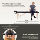 ZENGROWTH Massage Table Economy Flat Black