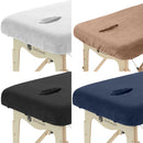 Terry Cloth Fitted Sheet for Massage Table Navy Blue with Face Hole ZENGROWTH