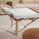 Fluffy Fleece Headrest Cover White