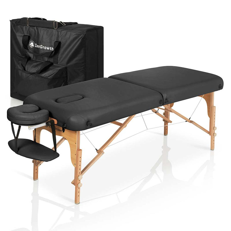 Second chance ZENGROWTH Massage table Gavia Black 70cm