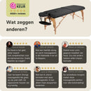 ZENGROWTH Massage Table Gavia Black 71cm