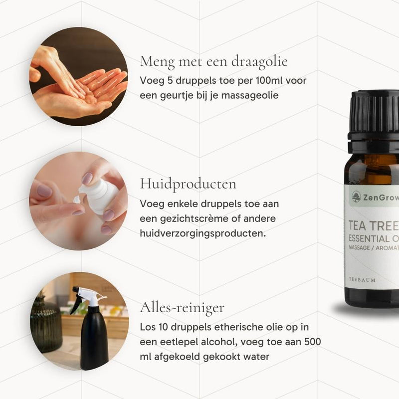 ZENGROWTH Organic Essential Oil Tea Tree 10ml