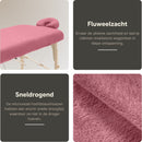 ZenGrowth Serenza microvezel hoeslaken met hoofdsteunhoesje blush roze