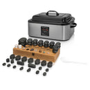 Hotstoneset 17l Heater met Display + 64 Stenen