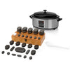 Hot Stone Set: 6L Heater with Display + 45 Stones