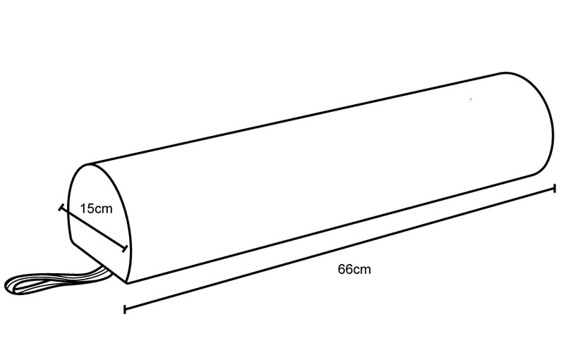 ZenGrowth Foot Bolster 3/4 Round Mocha