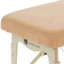Second chance set of 3 Terry cloth fitted sheet massage table light brown without recess