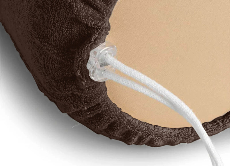 Terrycloth Knee Roll Cover Chocolate Brown