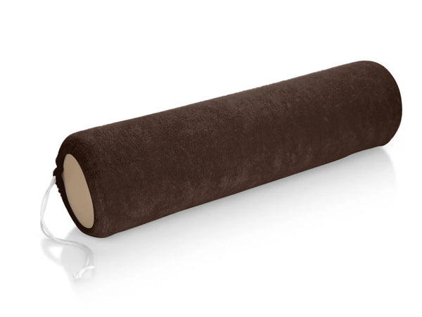 Terrycloth Knee Roll Cover Chocolate Brown