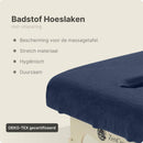 Terry Cloth Fitted Sheet for Massage Table Navy Blue with Face Hole ZENGROWTH