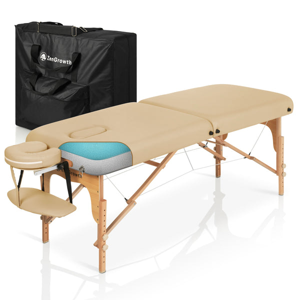 Second chance ZENGROWTH Massage table Gavia Beige 70cm