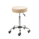 ZenGrowth Tabouret Beige with Chrome Frame