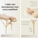 ZENGROWTH Massage Table Belverde 2.0 Beige 71cm