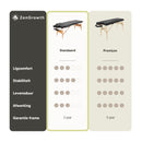 ZENGROWTH Massage Table Economy Flat Black