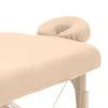 ZenGrowth Serenza microfiber fitted sheet with headrest cover sand beige