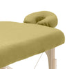 ZenGrowth Serenza microfiber fitted sheet with headrest cover light olive green