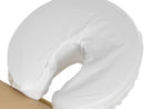 2x Oil-Resistant Headrest Cover White