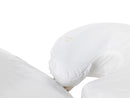 2x Oil-Resistant Headrest Cover White