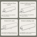 ZenGrowth Half-Round Knee Roll Beige 22.5cm