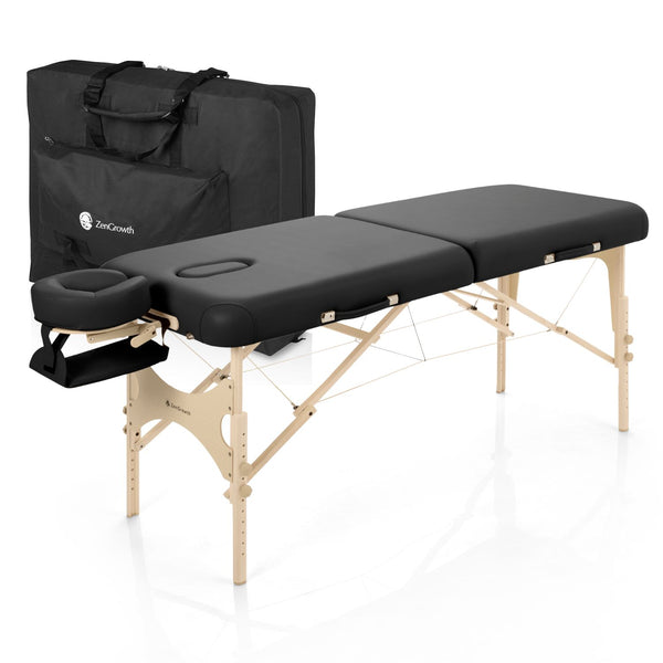 ZENGROWTH Massage Table Belverde 2.0 Black 76cm