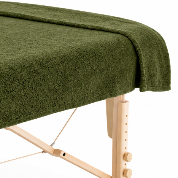 ZenGrowth Serenza microfiber massage towel 100 x 220cm dark olive green