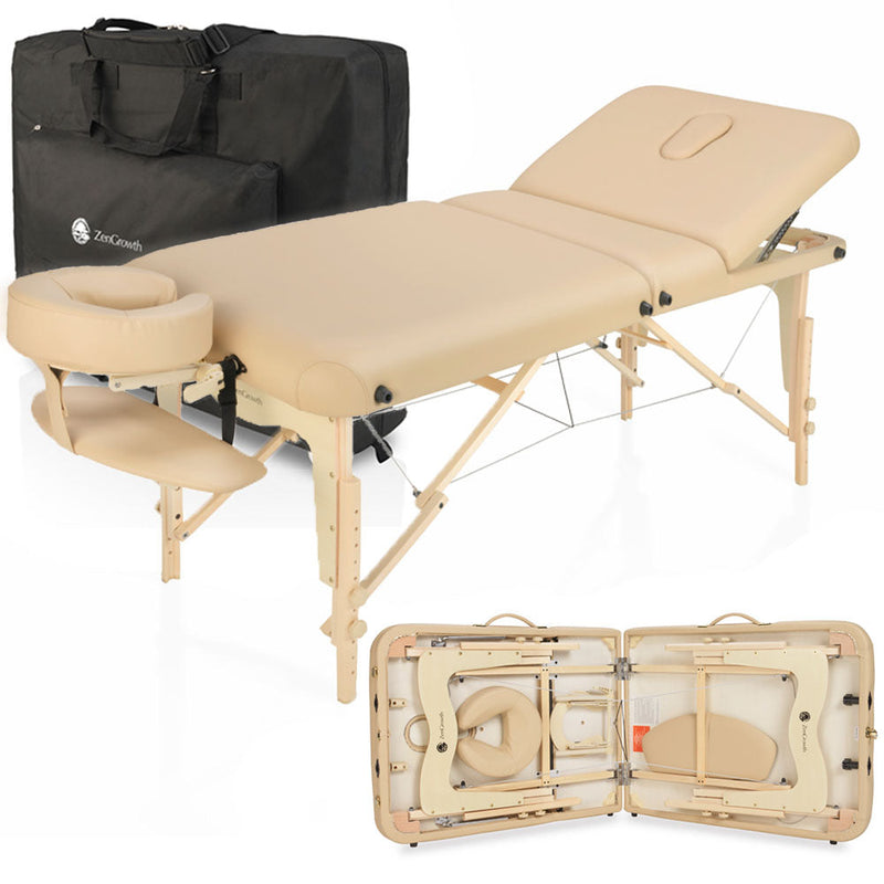 Second Chance ZENGROWTH Folding Massage Table Nimman Beige 71cm