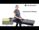 ZENGROWTH Foldable Massage Table Athlete Black 63.5cm